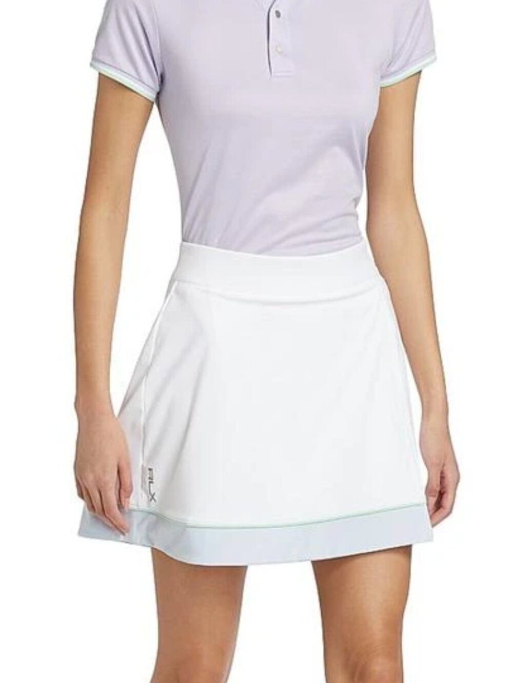 NWT RLX Ralph Lauren Women's Golf & Tennis Interlock Faux Wrap Skort